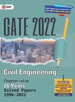 GATE 2022 Inżynieria lądowa - 26-letnie rozdziały z rozwiązaniami (1996-2021) (G K Publications (P) Ltd) - GATE 2022 Civil Engineering - 26 Years Chapter-wise Solved Papers (1996-2021) (G K Publications (P) Ltd)