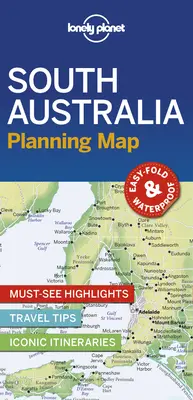 Mapa planowania Lonely Planet Australia Południowa 1 - Lonely Planet South Australia Planning Map 1