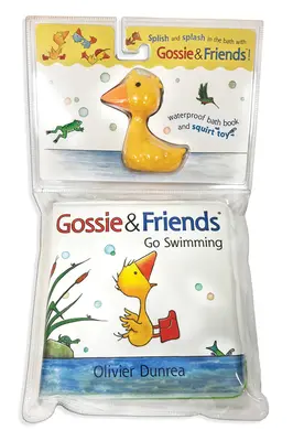 Gossie & Friends Go Swimming Książeczka do kąpieli z zabawką [z zabawką] - Gossie & Friends Go Swimming Bath Book with Toy [With Toy]