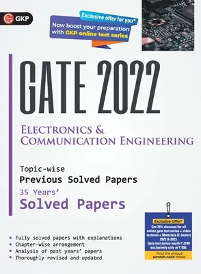 GATE 2022 Inżynieria elektroniczna i komunikacyjna - 35 lat tematyczne poprzednie rozwiązane dokumenty (G K Publications (P) Ltd) - GATE 2022 Electronics & Communication Engineering - 35 Years Topic-wise Previous Solved Papers (G K Publications (P) Ltd)