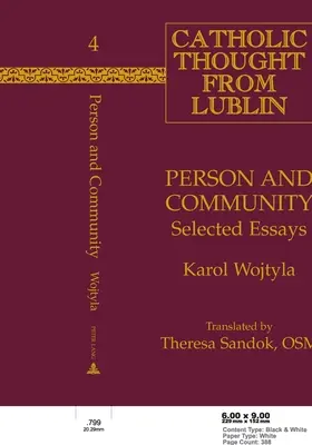 Osoba i wspólnota: Wybrane eseje - Person and Community: Selected Essays