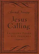 Jesus Calling, mała brązowa skórzana okładka z odniesieniami do Pisma Świętego: Ciesząc się pokojem w Jego obecności - Jesus Calling, Small Brown Leathersoft, with Scripture References: Enjoying Peace in His Presence