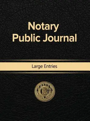 Dziennik notariusza - duże wpisy - Notary Public Journal Large Entries