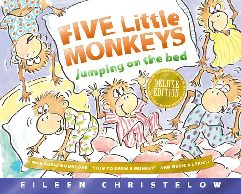 Pięć małych małpek skaczących po łóżku Deluxe Edition - Five Little Monkeys Jumping on the Bed Deluxe Edition