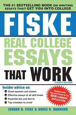 Fiske: prawdziwe eseje na studia, które działają - Fiske Real College Essays That Work