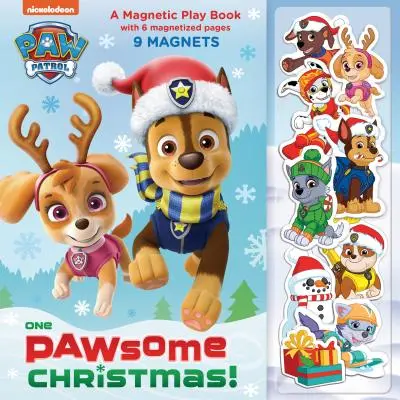 One Pawsome Christmas: Magnetyczna książeczka do zabawy (Paw Patrol) - One Pawsome Christmas: A Magnetic Play Book (Paw Patrol)