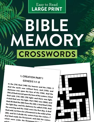 Krzyżówki biblijne w dużym formacie - Bible Memory Crosswords Large Print