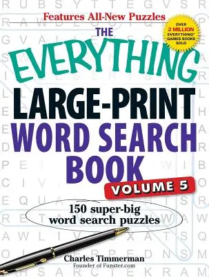 The Everything Large-Print Word Search Book, Volume V: 150 super-dużych zagadek do wyszukiwania słów - The Everything Large-Print Word Search Book, Volume V: 150 Super-Big Word Search Puzzles