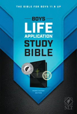NLT Boys Life Application Study Bible, Tutone (skóropodobna, neonowa/czarna, z indeksem) - NLT Boys Life Application Study Bible, Tutone (Leatherlike, Neon/Black, Indexed)