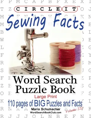 Krąg, fakty dotyczące szycia, wyszukiwanie słów, książka z łamigłówkami - Circle It, Sewing Facts, Word Search, Puzzle Book