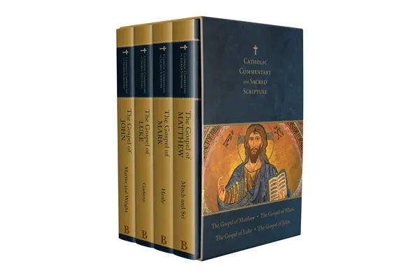 Cztery Ewangelie Deluxe Boxed Set: Katolicki komentarz do Pisma Świętego - Four Gospels Deluxe Boxed Set: Catholic Commentary on Sacred Scripture