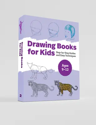 Zestaw książek do rysowania dla dzieci: Przewodniki krok po kroku i łatwe techniki - Drawing Books for Kids Box Set: Step-By-Step Guides and Easy Techniques