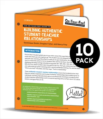 BUNDLE: Smith: Przewodnik po budowaniu autentycznych relacji uczeń-nauczyciel: 10 Pack - BUNDLE: Smith: The On-Your-Feet Guide to Building Authentic Student-Teacher Relationships: 10 Pack