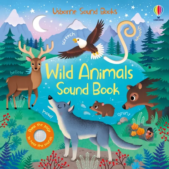 Książka z dźwiękami dzikich zwierząt - Wild Animals Sound Book