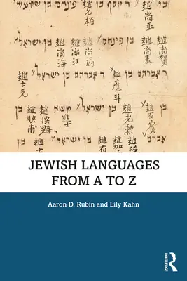 Języki żydowskie od A do Z - Jewish Languages from A to Z