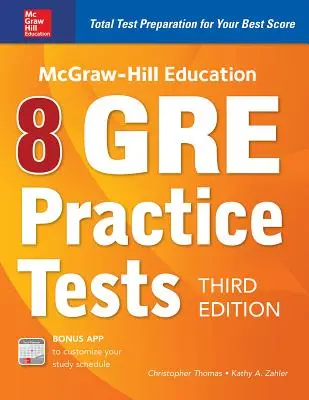 McGraw-Hill Education 8 testów praktycznych GRE, wydanie trzecie - McGraw-Hill Education 8 GRE Practice Tests, Third Edition