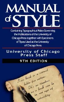 Podręcznik stylu Chicago wydany przez University - The Chicago Manual of Style by University