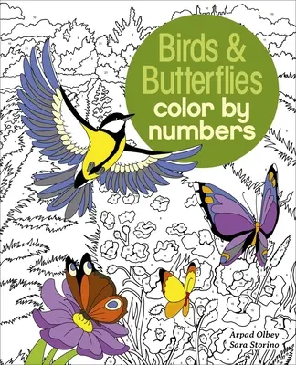 Ptaki i motyle kolorują według numerów - Birds & Butterflies Color by Numbers