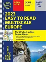 2023 Łatwy do odczytania wieloskalowy atlas drogowy Europy Philip's - (oprawa spiralna A4) - 2023 Philip's Easy to Read Multiscale Road Atlas Europe - (A4 Spiral binding)