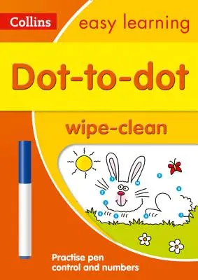 Kropka do kropki Wiek 3-5 lat Zeszyt ćwiczeń - idealny do nauki w domu - Dot-to-Dot Age 3-5 Wipe Clean Activity Book - Ideal for Home Learning