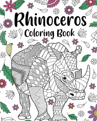Kolorowanka nosorożec - Rhinoceros Coloring Book