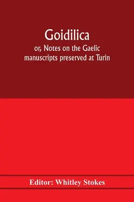 Goidilica; lub, Uwagi na temat rękopisów gaelickich zachowanych w Turynie, Mediolanie, Bernie, Leyden, klasztorze S. Paul, Karyntii i Cambridge, z ośmioma - Goidilica; or, Notes on the Gaelic manuscripts preserved at Turin, Milan, Berne, Leyden, the monastery of S. Paul, Carinthia, and Cambridge, with eigh