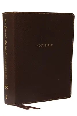 NKJV, Journal the Word Reference Bible, imitacja skóry, brązowa, wydanie z czerwonymi literami, wygodny druk: Niech Pismo Święte wyjaśni Pismo Święte. Refleksja nad tym, co - NKJV, Journal the Word Reference Bible, Imitation Leather, Brown, Red Letter Edition, Comfort Print: Let Scripture Explain Scripture. Reflect on What