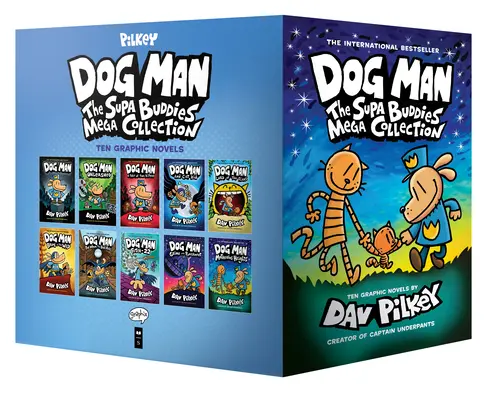 Boxed - Dog Man: Supa Buddies Mega Collection: Od twórcy Kapitana Majtka (Dog Man #1-10 Box Set) - Boxed - Dog Man: The Supa Buddies Mega Collection: From the Creator of Captain Underpants (Dog Man #1-10 Box Set)