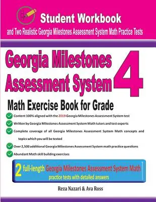 Georgia Milestones Assessment System Zeszyt ćwiczeń z matematyki dla klasy 4: Zeszyt ćwiczeń dla ucznia i dwa realistyczne testy matematyczne Gmas - Georgia Milestones Assessment System Math Exercise Book for Grade 4: Student Workbook and Two Realistic Gmas Math Tests