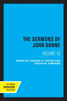 Kazania Johna Donne'a, tom X - The Sermons of John Donne, Volume X