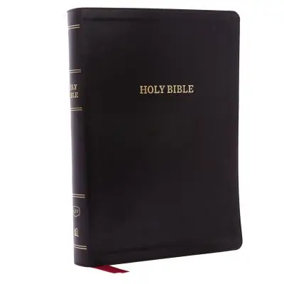 KJV, Deluxe Reference Bible, Super Giant Print, imitacja skóry, czarna, Red Letter Edition - KJV, Deluxe Reference Bible, Super Giant Print, Imitation Leather, Black, Red Letter Edition