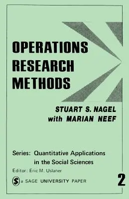 Metody badań operacyjnych: Stosowane w naukach politycznych i procesie prawnym - Operations Research Methods: As Applied to Political Science and the Legal Process