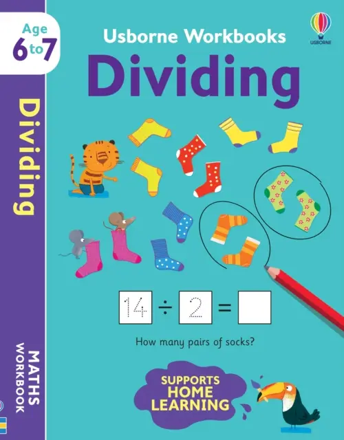 Zeszyty ćwiczeń Usborne Dzielenie 6-7 - Usborne Workbooks Dividing 6-7