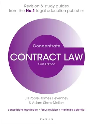 Koncentrat prawa umów - podręcznik do powtórki i nauki prawa - Contract Law Concentrate - Law Revision and Study Guide