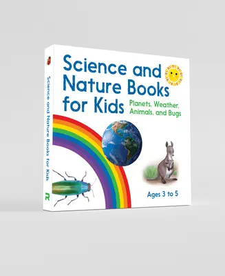 Książki naukowe i przyrodnicze dla dzieci w wieku od 3 do 5 lat: Planety, pogoda, zwierzęta i robaki - Science and Nature Books for Kids 3 to 5 Box Set: Planets, Weather, Animals, and Bugs