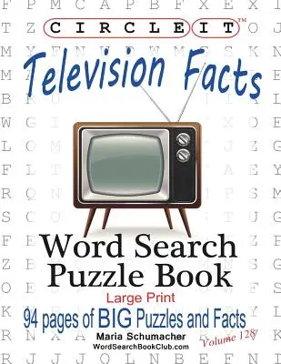 Krąg, fakty o telewizji, wyszukiwanie słów, książka z łamigłówkami - Circle It, Television Facts, Word Search, Puzzle Book