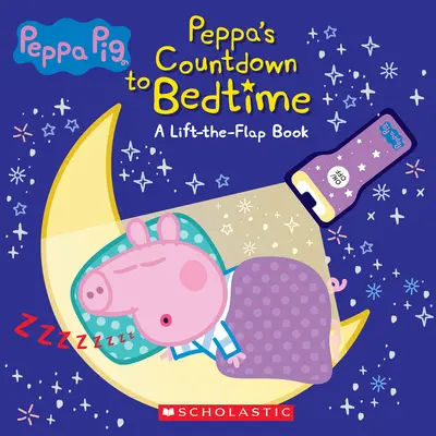 Odliczanie do snu (Media Tie-In): Książka z podnoszoną klapką i latarką (Świnka Peppa) - Countdown to Bedtime (Media Tie-In): Lift-The-Flap Book with Flashlight (Peppa Pig)