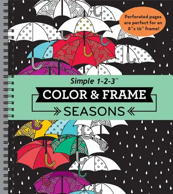 Kolorowanka - Pory roku (Kolorowanka dla dorosłych) - Color & Frame - Seasons (Adult Coloring Book)