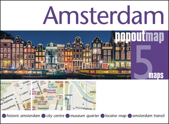 Mapa wyskakująca Amsterdamu - Amsterdam Popout Map