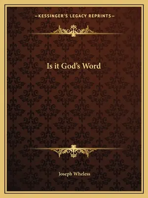 Czy to jest Słowo Boże? - Is It God's Word