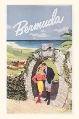 Plakat podróżniczy Vintage Journal Bermudy - Vintage Journal Bermuda Travel Poster