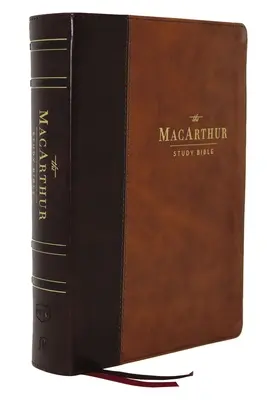 Nkjv, MacArthur Study Bible, 2nd Edition, Leathersoft, Brown, Indexed, Comfort Print: Uwolnij Bożą prawdę jednym wersetem na raz - Nkjv, MacArthur Study Bible, 2nd Edition, Leathersoft, Brown, Indexed, Comfort Print: Unleashing God's Truth One Verse at a Time