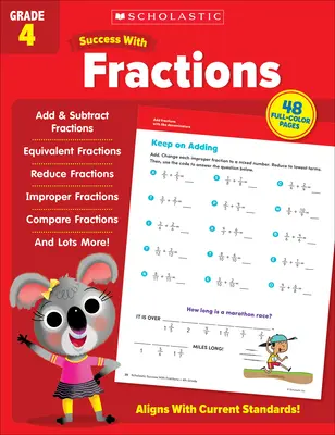 Scholastyczny sukces z ułamkami Klasa 4 - Scholastic Success with Fractions Grade 4