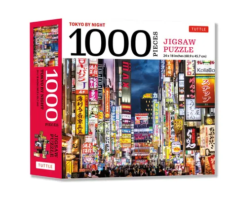 Tokio nocą - puzzle 1000 elementów: Tokijska dzielnica Kabuki-Cho nocą: Gotowy rozmiar 24 x 18 cali (61 x 46 cm) - Tokyo by Night - 1000 Piece Jigsaw Puzzle: Tokyo's Kabuki-Cho District at Night: Finished Size 24 X 18 Inches (61 X 46 CM)