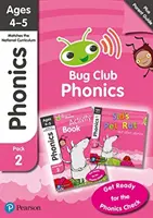 Fonics - Learn at Home Pack 2 (Bug Club), Phonics Sets 4-6 dla dzieci w wieku 4-5 lat (Sześć historyjek + Przewodnik dla rodziców + Zeszyt ćwiczeń) - Phonics - Learn at Home Pack 2 (Bug Club), Phonics Sets 4-6 for ages 4-5 (Six stories + Parent Guide + Activity Book)