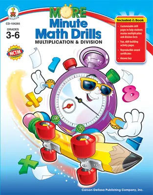 Więcej minut ćwiczeń matematycznych, klasy 3-6: Mnożenie i dzielenie - More Minute Math Drills, Grades 3 - 6: Multiplication and Division