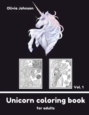 Kolorowanka dla dorosłych - Jednorożec vol1 - Adult Coloring Book - Unicorn vol1