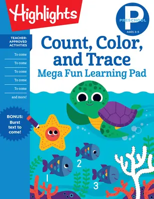 Przedszkole Licz, koloruj i śledź Mega Fun Learning Pad - Preschool Count, Color, and Trace Mega Fun Learning Pad