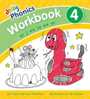 Jolly Phonics Workbook 4 - in Precursive Letters (brytyjskie wydanie angielskie) - Jolly Phonics Workbook 4 - in Precursive Letters (British English edition)