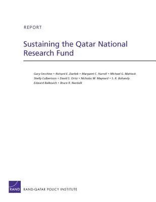 Utrzymanie Narodowego Funduszu Badawczego Kataru - Sustaining the Qatar National Research Fund